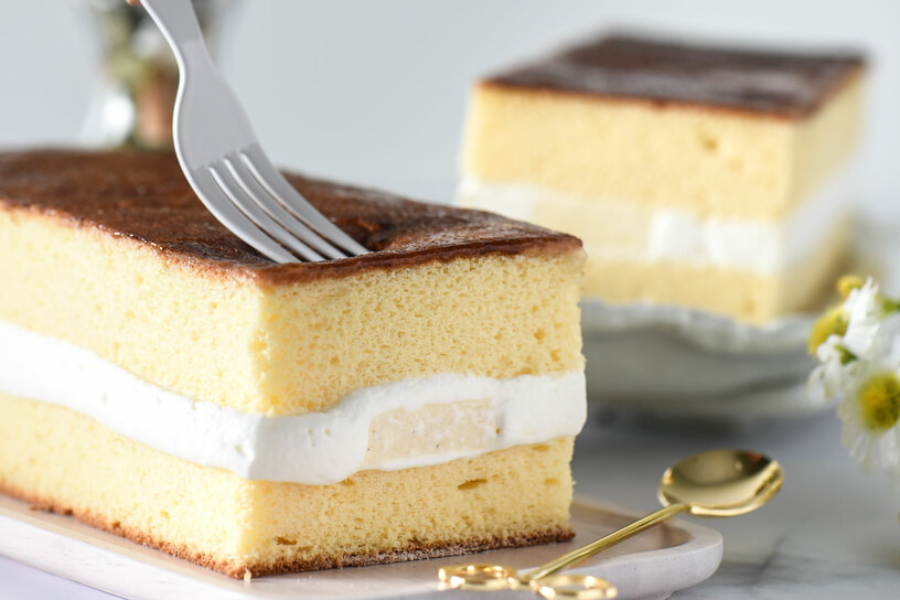 焦糖布蕾蛋糕 Caramel Pudding Cream Cake
