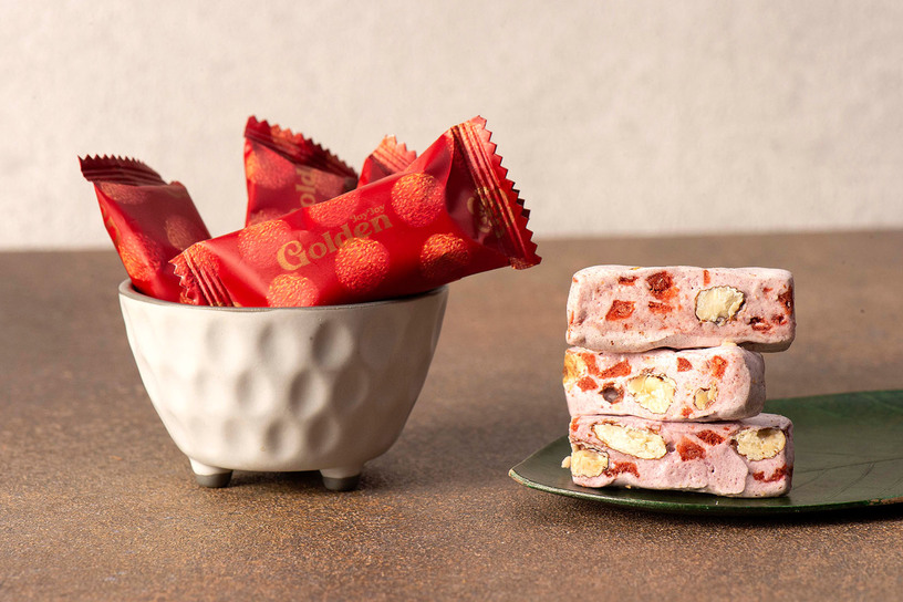 吉荔牛軋糖 Strawberry With LitchI Nougat