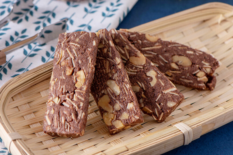 核桃杏仁鑽石餅乾 Walnut Almond Chocolate Cookies