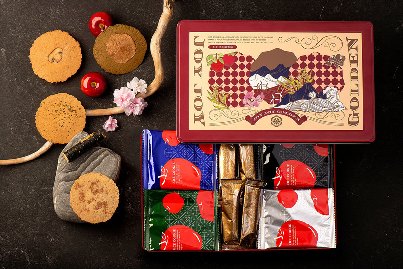 米滿幸福豐藏鐵盒 Assorted Rice Cookies Gift Tin