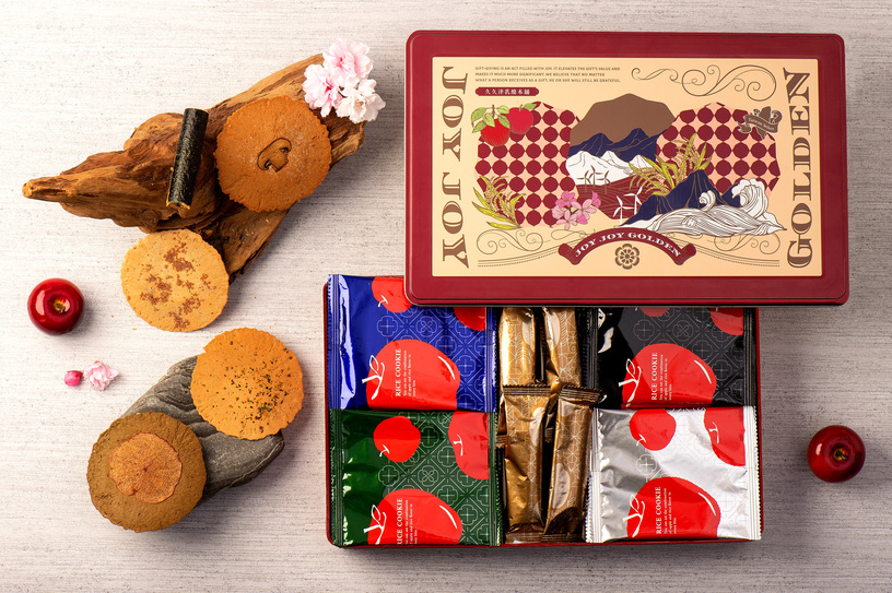 米滿幸福豐藏鐵盒 Assorted Rice Cookies Gift Tin